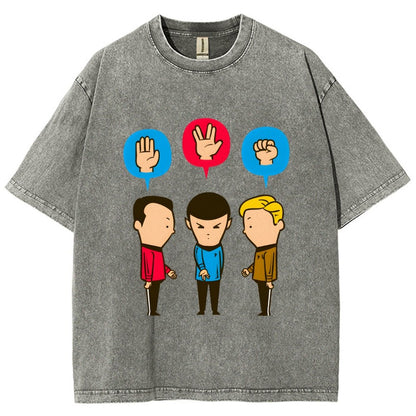 Paper – Scissors – Rock Vintage Distressed T-shirt