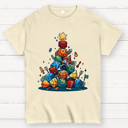 Christmas Dice Tree Geek T-Shirt