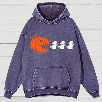 Funny Halloween Ghost Vintage Distressed Hoodie