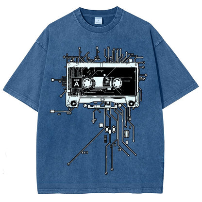 Retro Cassette Vintage Distressed T-shirt