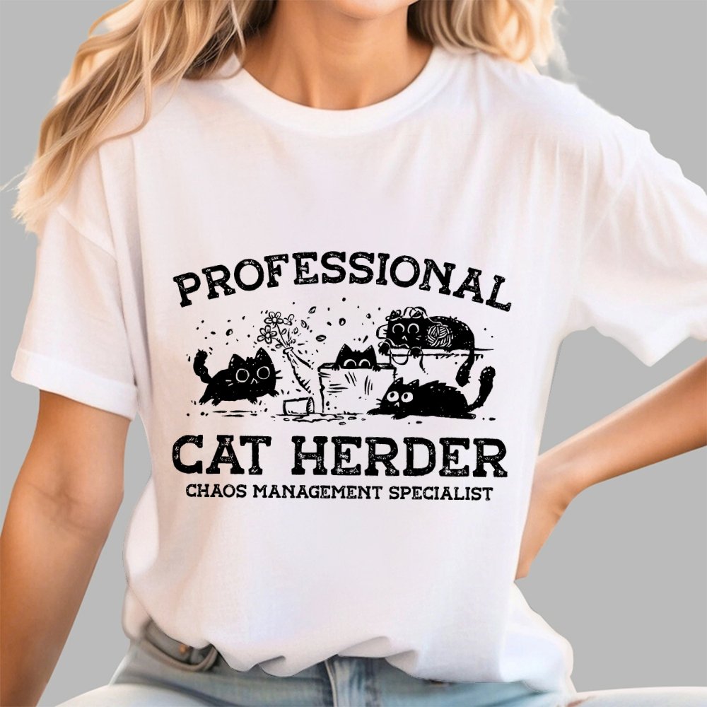 Professional Cat Herder Geek T-Shirt