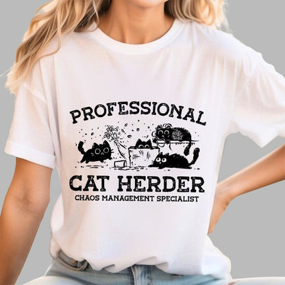 Professional Cat Herder Geek T-Shirt