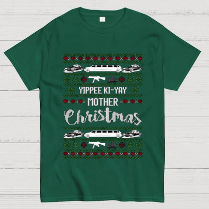 Yippee Ki-Yay Mother Christmas Ugly Geek T-Shirt