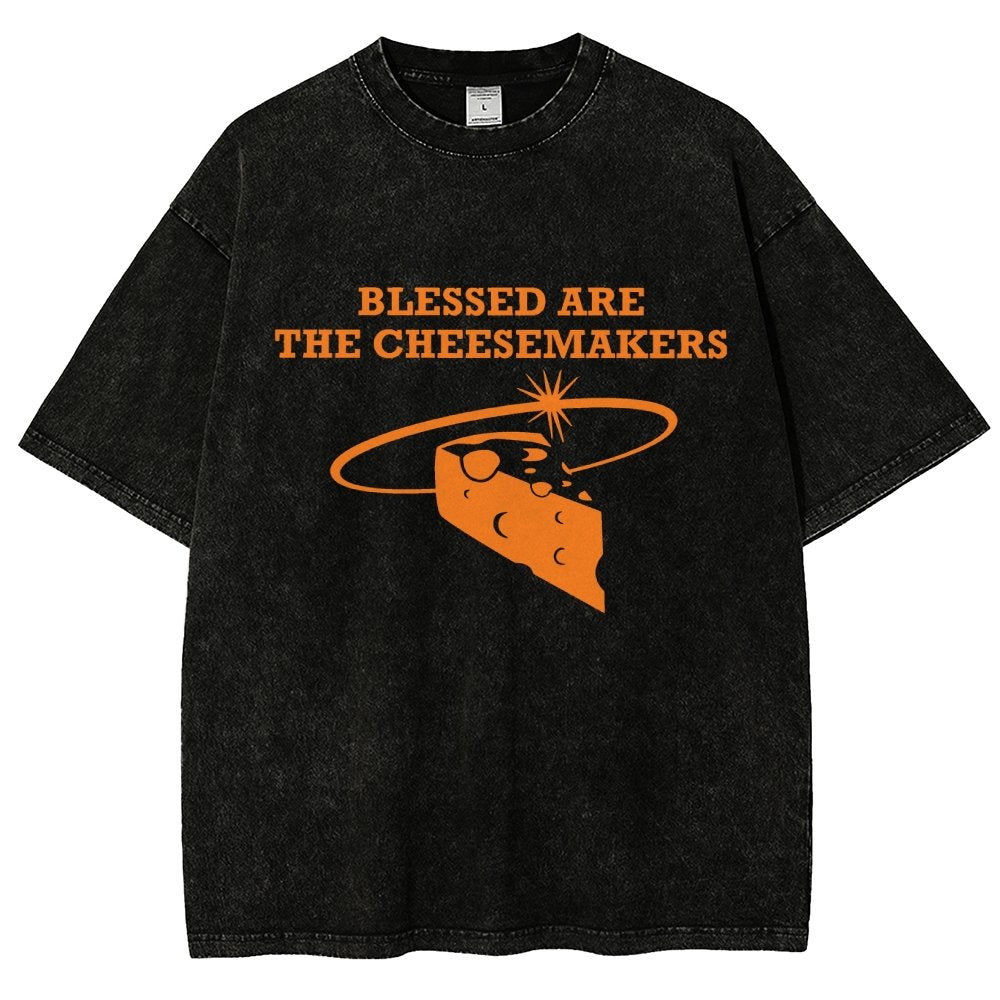 Blessed Are The Cheesemakers Vintage Distressed T-shirt