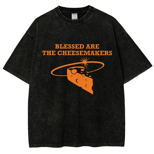 Blessed Are The Cheesemakers Vintage Distressed T-shirt