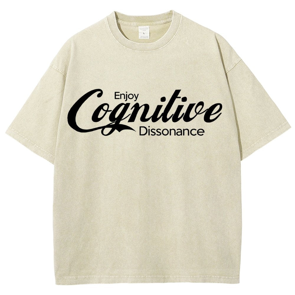 Enjoy Cognitive Dissonance Vintage Distressed T-shirt