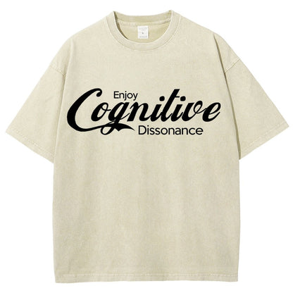 Enjoy Cognitive Dissonance Vintage Distressed T-shirt