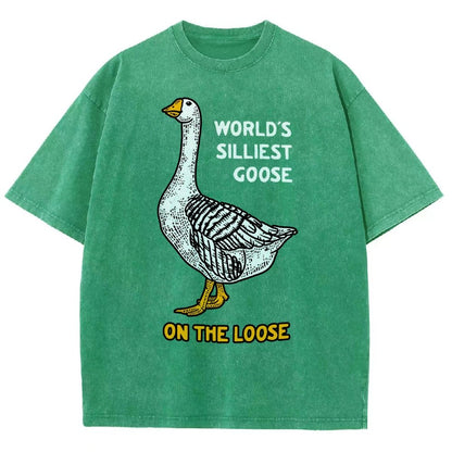 World's Silliest Goose Vintage Distressed T-shirt