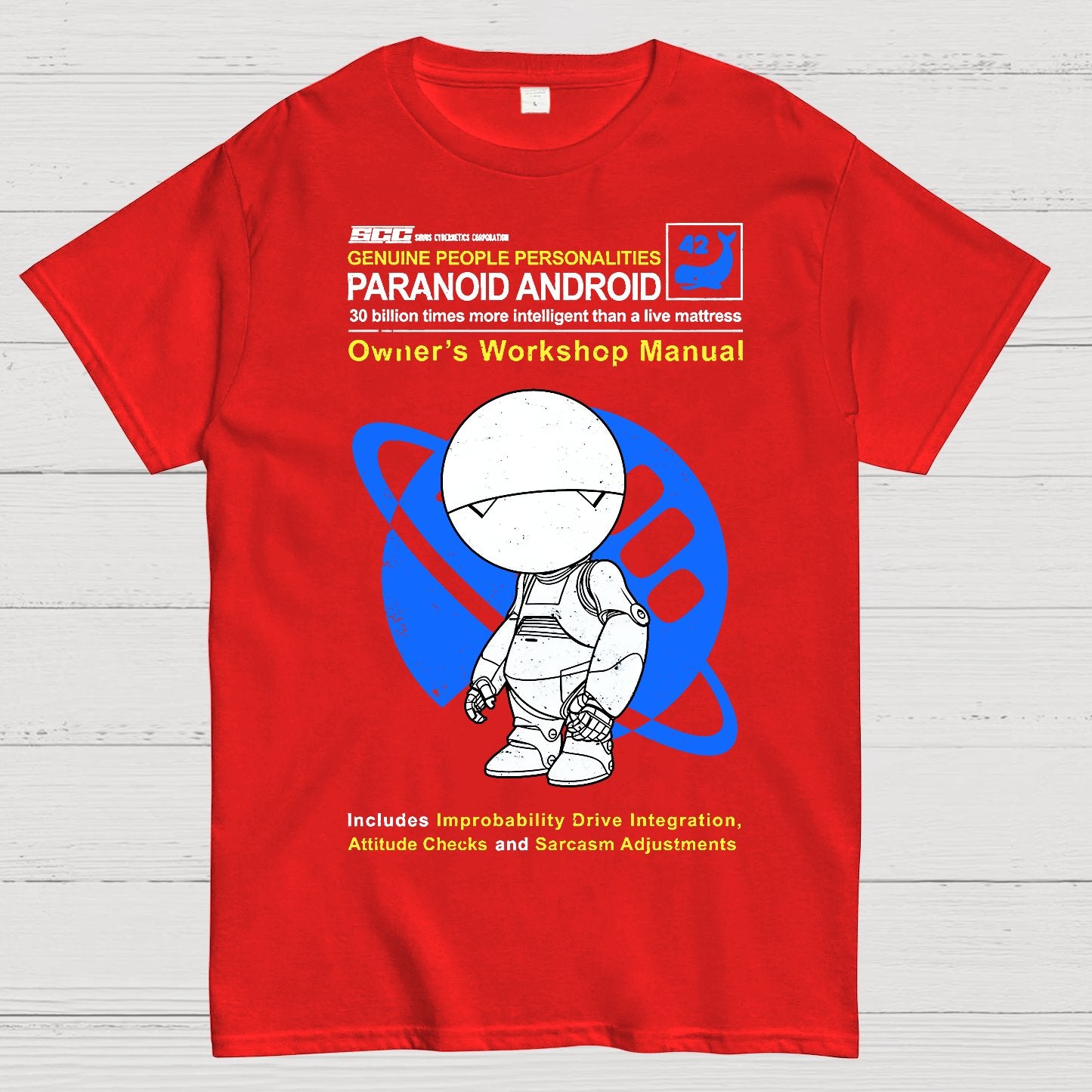 Paranoid Android Manual Geek T-Shirt
