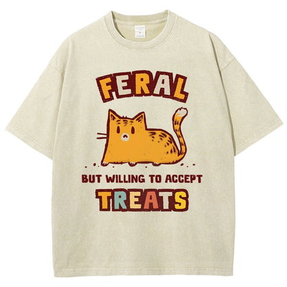 Slightly Feral Vintage Distressed T-shirt