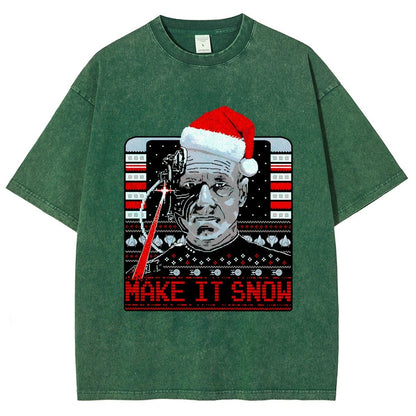 Make It Snow Vintage Distressed T-shirt