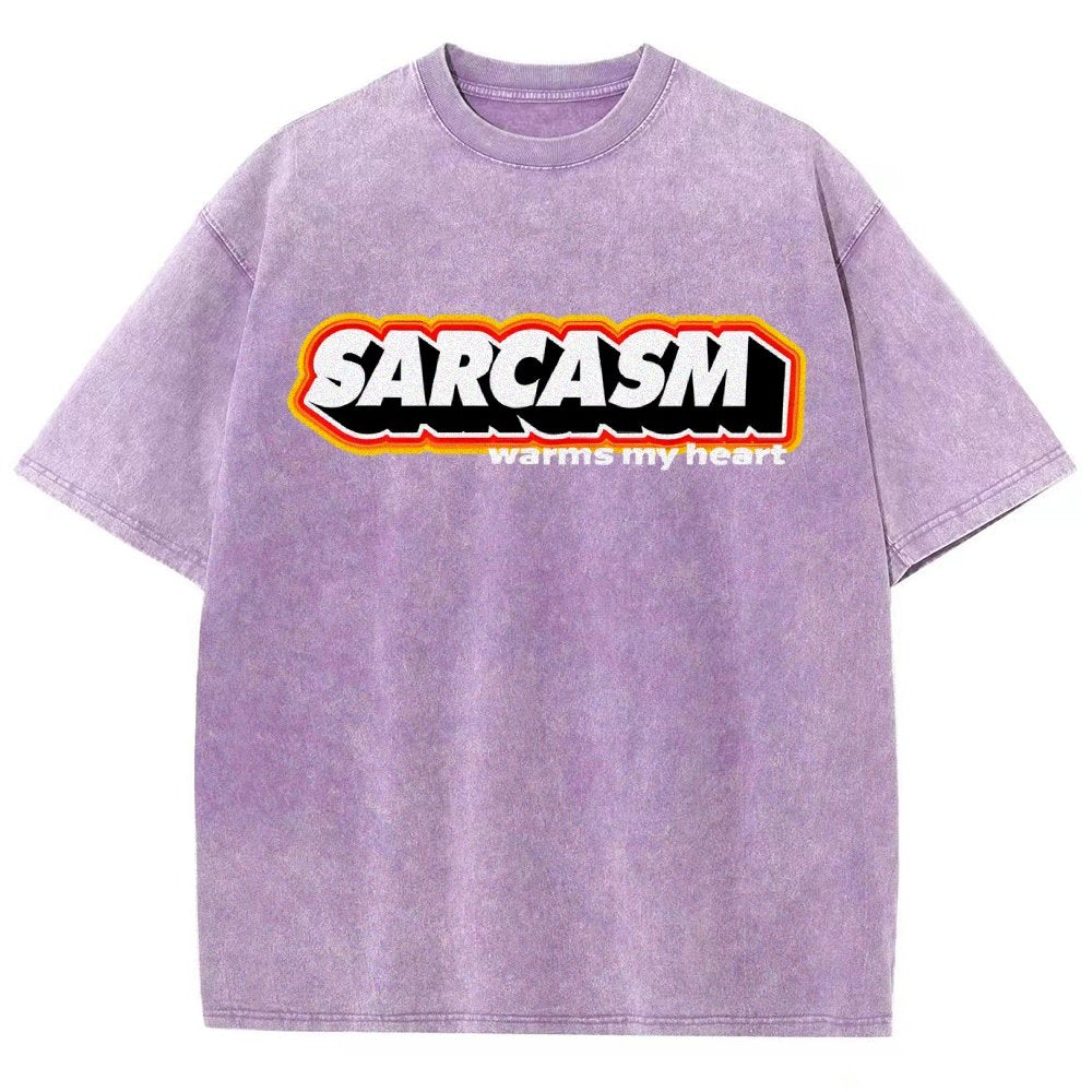Sarcasm Warms My Heart Vintage Distressed T-shirt