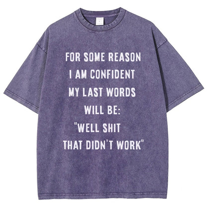 My Last Words Vintage Distressed T-shirt