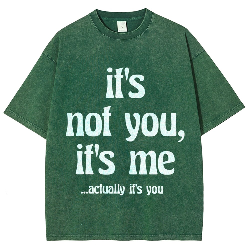 It's Not You It's Me Funny Slogan Relationships Saying Humorous Vintage Distressed T-shirt