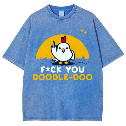 FU Doodle Doo Vintage Distressed T-shirt