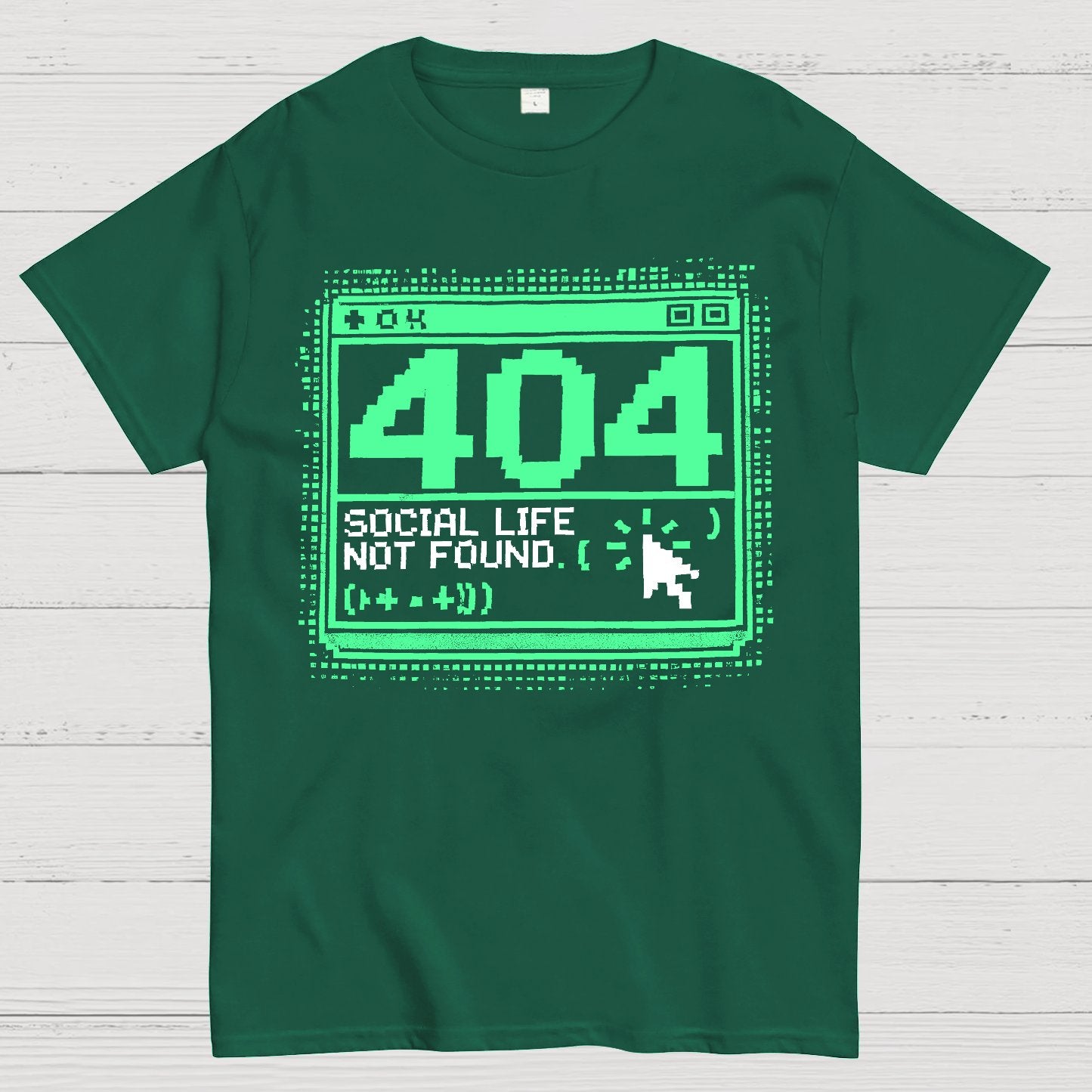 404 Social Life Not Found Funny Geek T-Shirt