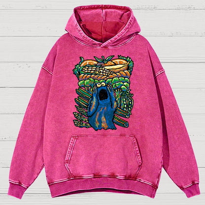 A Monstrous Scream Vintage Distressed Hoodie