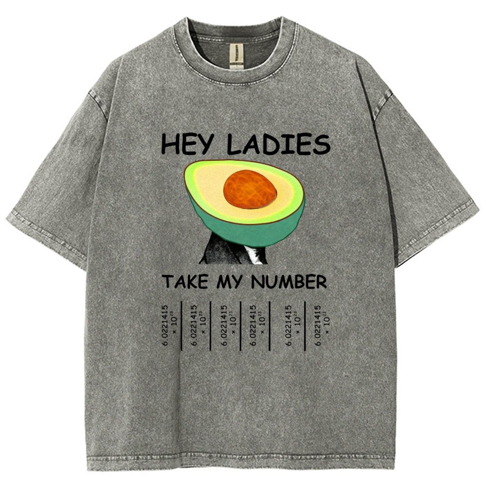 Avocadro - Funny Avogadro's Number Vintage Distressed T-shirt