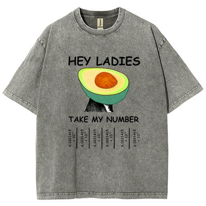 Avocadro - Funny Avogadro's Number Vintage Distressed T-shirt