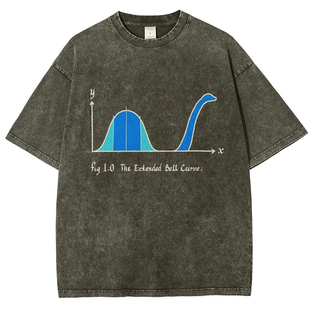The Extended Bell Curve Vintage Distressed T-shirt