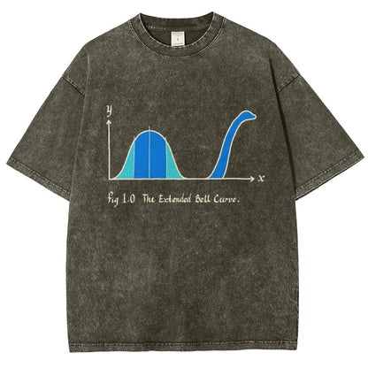 The Extended Bell Curve Vintage Distressed T-shirt