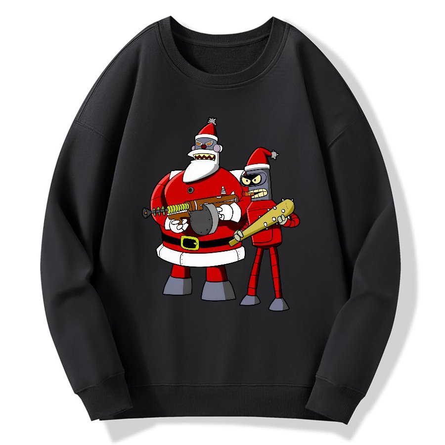 Merry Christmas Geek Cotton Sweatshirt