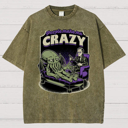 Lovecraft Cthulhu Therapy Vintage Distressed T-shirt