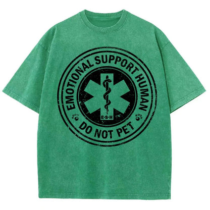 Emotional Support Human Vintage Distressed T-shirt