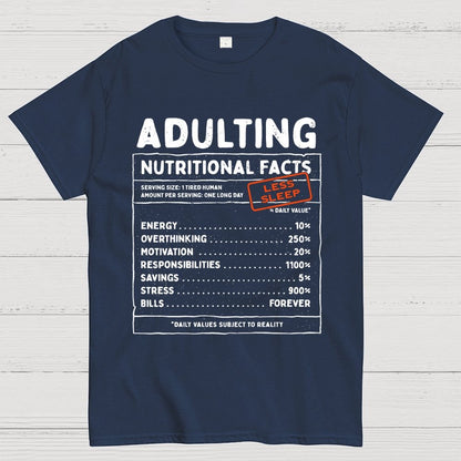 Adulting Facts Geek T-Shirt