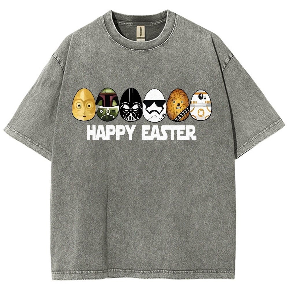 Easter Egg Hunting Party Happy Easter 2025 Vintage Distressed T-shirt