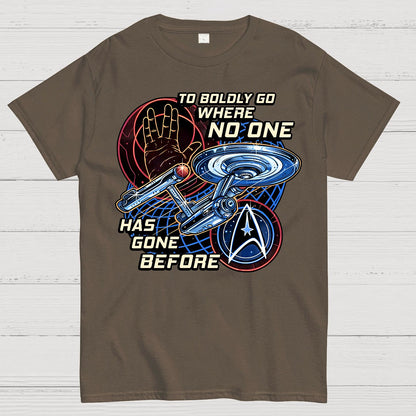 To Boldly Go Where Few Have Gone Before Geek T-Shirt
