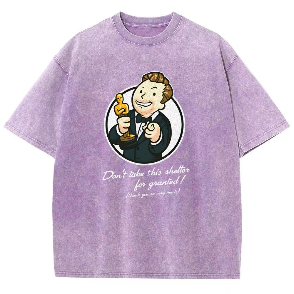 Black Cat Under The Sakura Vintage Distressed T-shirt