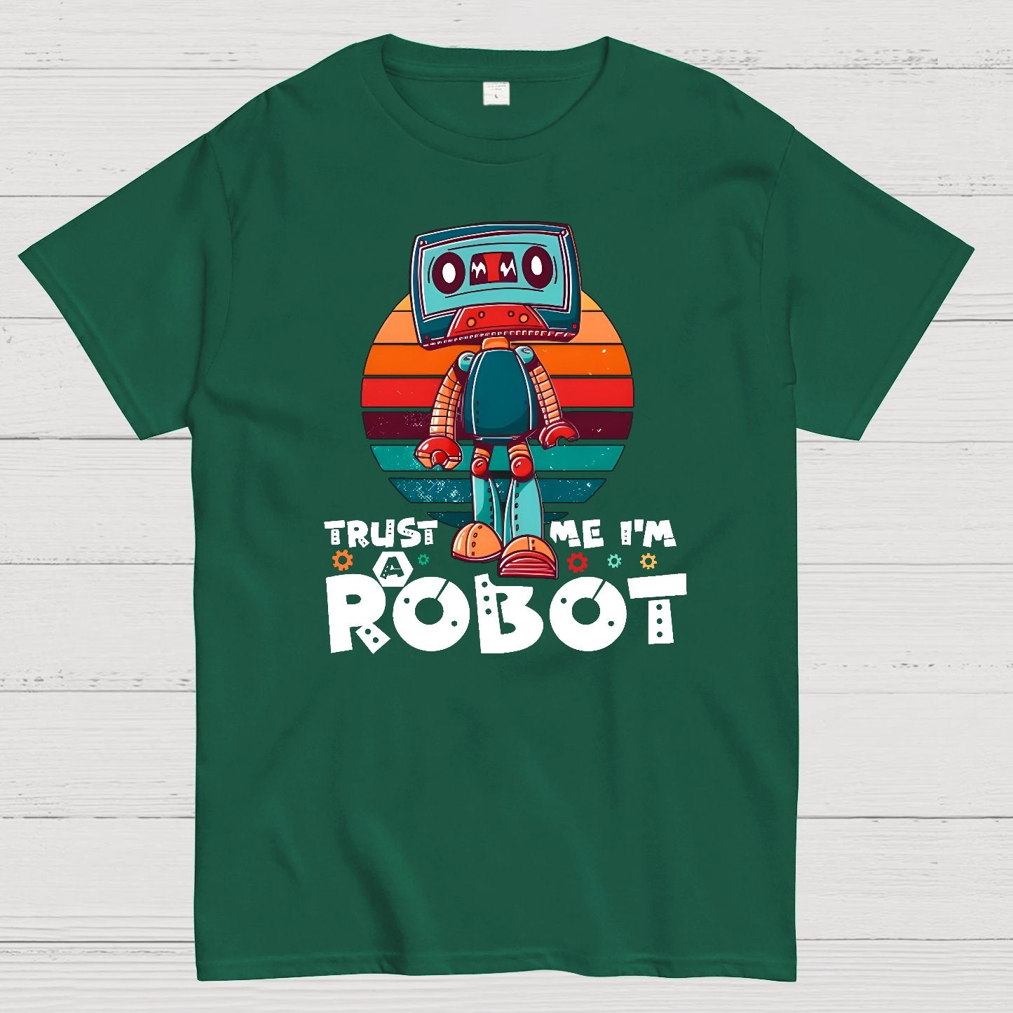 Trust Me I'm A Robot Funny Robotic Sci Fi Vintage Geek T-Shirt