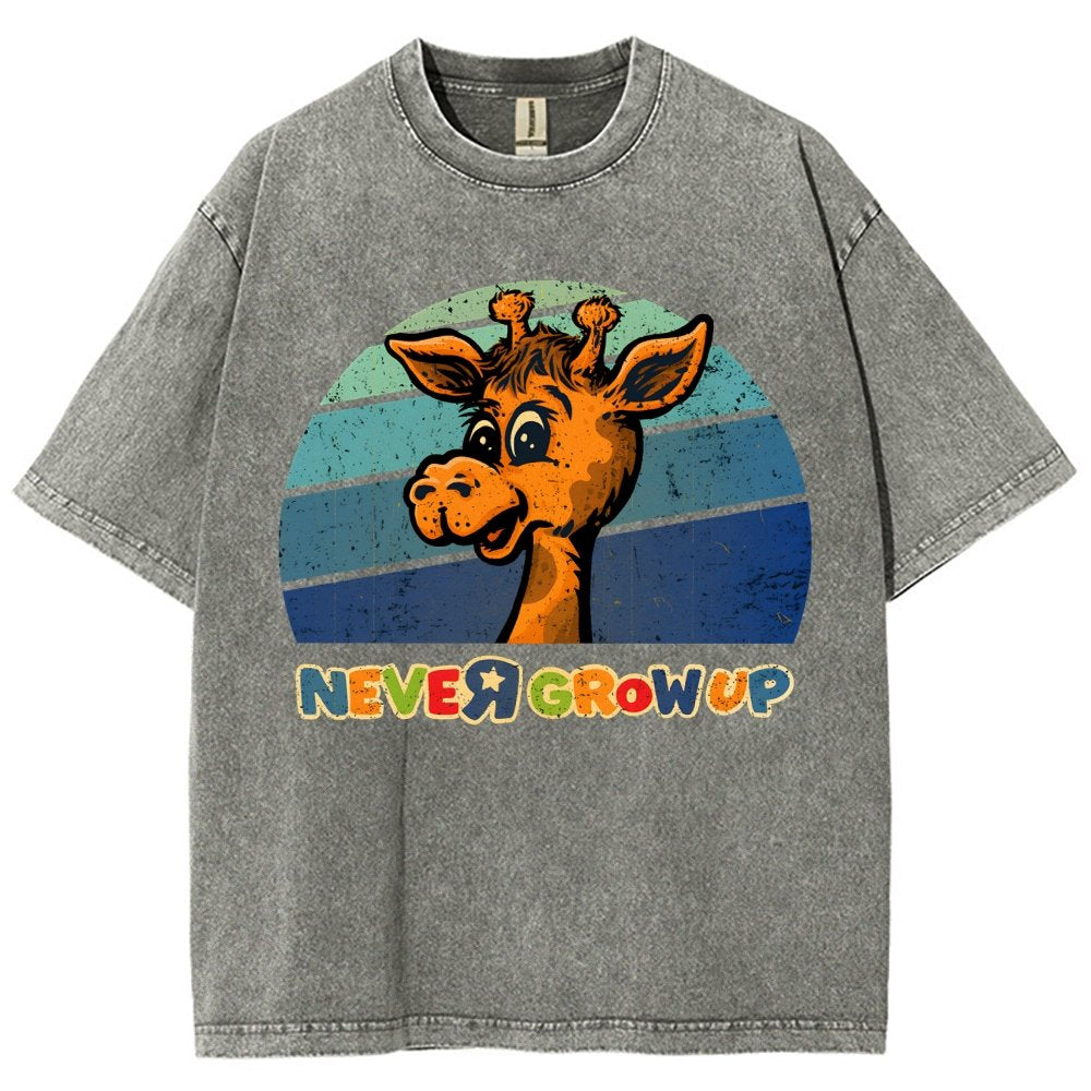 Never Grew Up Vintage Distressed T-shirt