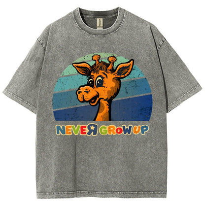 Never Grew Up Vintage Distressed T-shirt