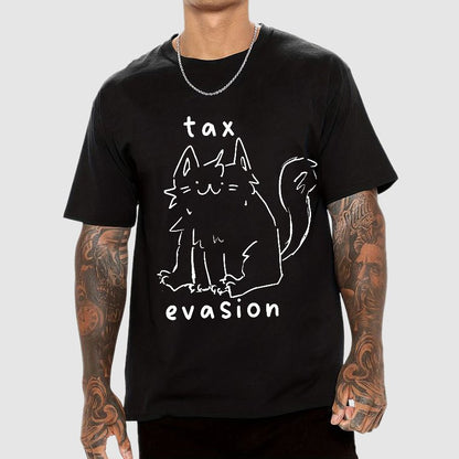 Tax Evasion Cat Geek T-Shirt