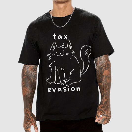 Tax Evasion Cat Geek T-Shirt
