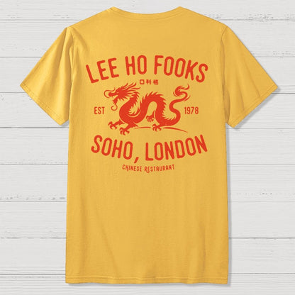 Lee Ho Fooks Vintage Resto Front And Back Printing Geek T-Shirt