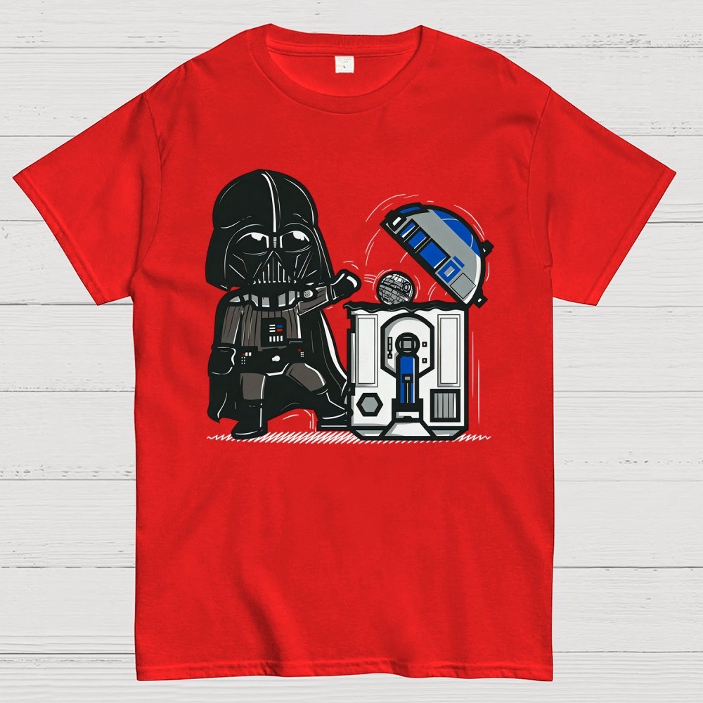Galaxy Advanced Trash Can Geek T-Shirt