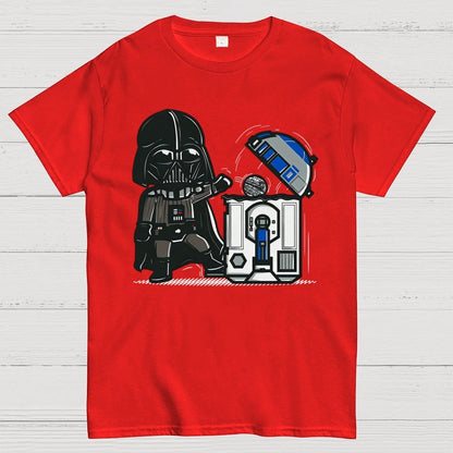Galaxy Advanced Trash Can Geek T-Shirt