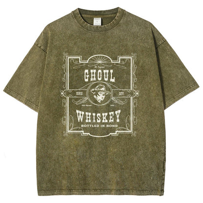 Ghoul Whiskey Vintage Distressed T-shirt