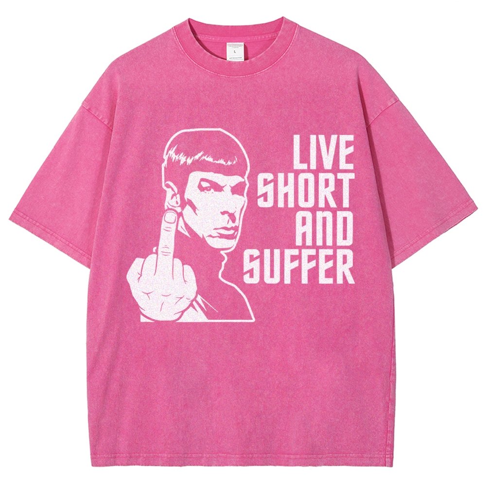 Live Short and Suffer Vintage Distressed T-shirt