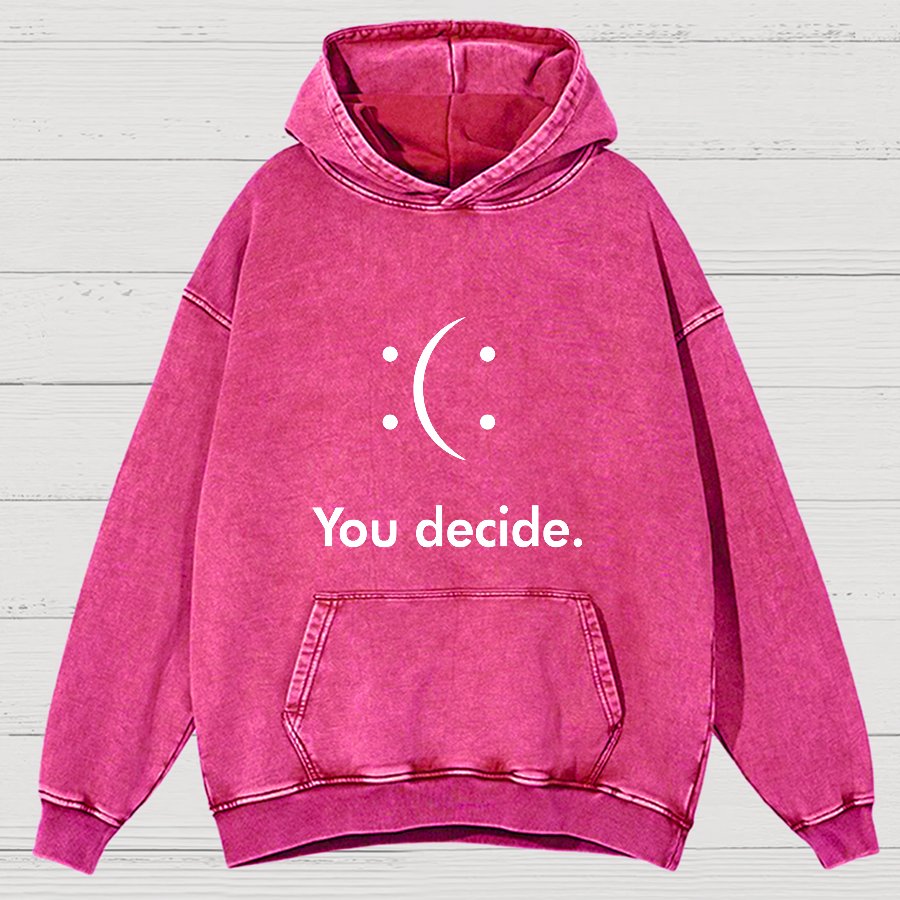 You Decide Vintage Distressed Hoodie