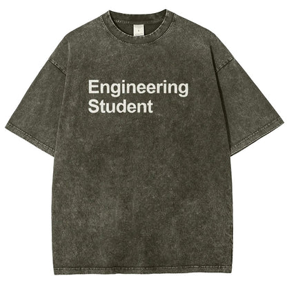 Engineering Student Unisex Fit Washed T-Shirt