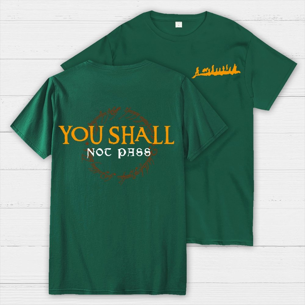 You Can't Cross  Front And Back Printing Geek T-Shirt