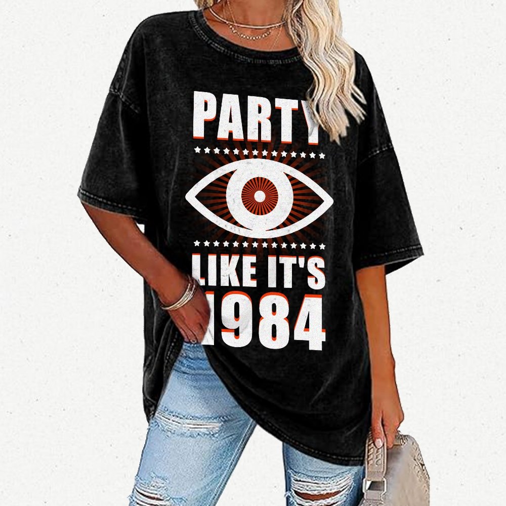 Big Brother is Watching You Party Vintage Distressed T-shirt