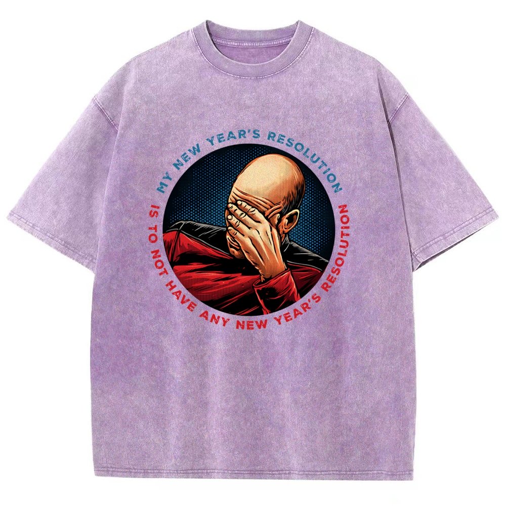 No New Year’s Resolution Vintage Distressed T-shirt