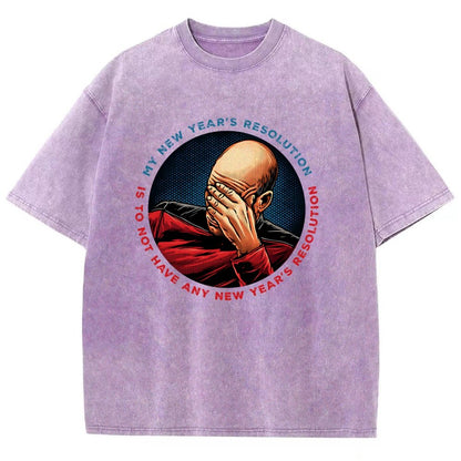 No New Year’s Resolution Vintage Distressed T-shirt