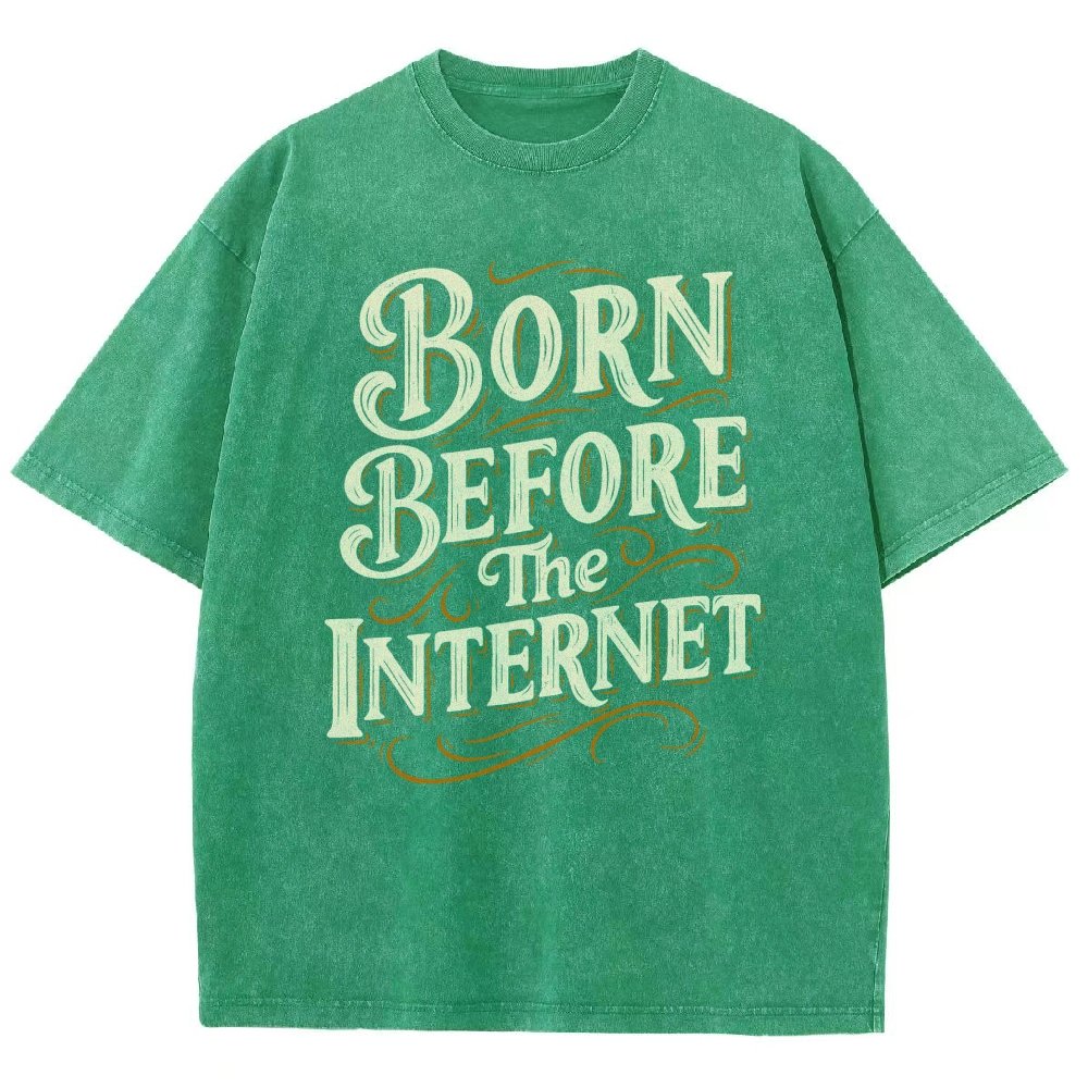 Born Before The Internet Vintage Distressed T-shirt