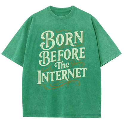 Born Before The Internet Vintage Distressed T-shirt